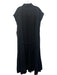 Dissh Size 8 Black Linen Mother of Pearl Button Up Waist tie Sleeveless Dress Black / 8