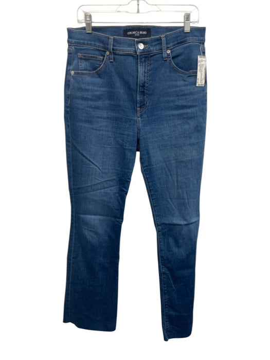 Veronica Beard Size 31 Med Wash Cotton Denim High Waist Zip & Button Boot Jeans Med Wash / 31