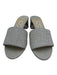 Jimmy Choo Shoe Size 40 / 9.5 Silver Leather Round Toe Glitter Slide Sandals Silver / 40 / 9.5