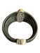 John Hardy Silver & Black Stirling Silver & Leather Lock Closure Cord Bracelet Silver & Black