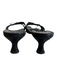 Stuart Weitzman Shoe Size 8 Black Leather Square Toe Bow Detail Shoes Black / 8