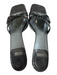 Stuart Weitzman Shoe Size 8 Black Leather Square Toe Bow Detail Shoes Black / 8