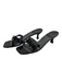 Stuart Weitzman Shoe Size 8 Black Leather Square Toe Bow Detail Shoes Black / 8