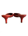 Jil Sander Shoe Size 38 Red Leather Reptile Embossed Pointed Toe Open Back Shoes Red / 38