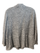 St John Size Est M/L Black & White Wool Blend Knit Lapel Single Button Jacket Black & White / Est M/L