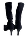 Pancaldi Shoe Size 8 Black Leather Pointed Toe Slip On Mid Calf Booties Black / 8