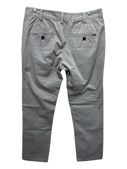 Stone Island Size 48 Light Gray Cotton Solid Slim Khakis Men's Pants Light Gray / 48