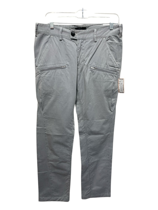 Stone Island Size 48 Light Gray Cotton Solid Slim Khakis Men's Pants Light Gray / 48
