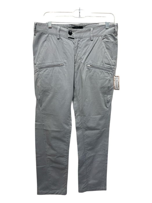 Stone Island Size 48 Light Gray Cotton Solid Slim Khakis Men's Pants Light Gray / 48