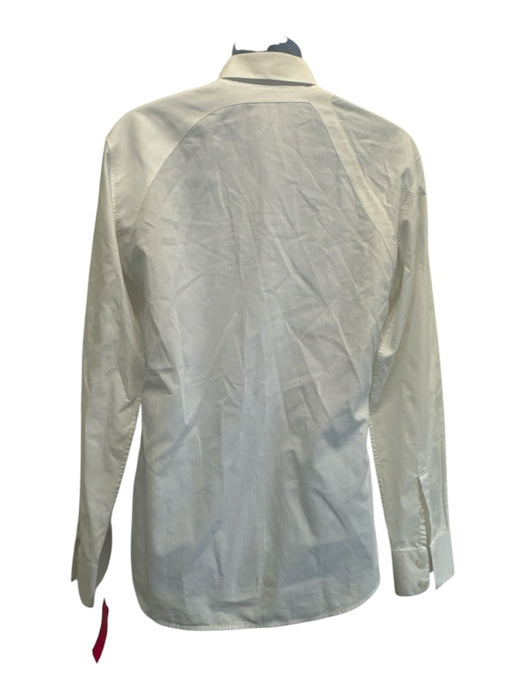 Alexander McQueen Size 50 White Cotton Solid Harness Button up Long Sleeve Shirt White / 50