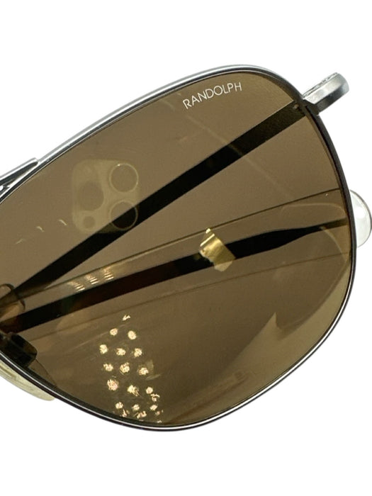 Randolph Silver Aviator Men's Sunglasses Silver