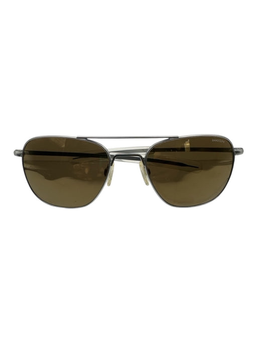 Randolph Silver Aviator Men's Sunglasses Silver