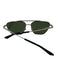 Bottega Veneta AS IS Silver & Green Case Men's Sunglasses Silver & Green