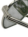 Bottega Veneta AS IS Silver & Green Case Men's Sunglasses Silver & Green