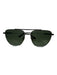 Bottega Veneta AS IS Silver & Green Case Men's Sunglasses Silver & Green