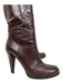 Gucci Shoe Size 10 Brown Leather Heel knee high Boots Brown / 10