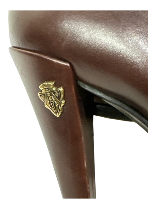Gucci Shoe Size 10 Brown Leather Heel knee high Boots Brown / 10