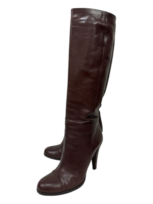 Gucci Shoe Size 10 Brown Leather Heel knee high Boots Brown / 10