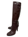 Gucci Shoe Size 10 Brown Leather Heel knee high Boots Brown / 10