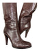 Gucci Shoe Size 10 Brown Leather Heel knee high Boots Brown / 10