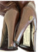 Gucci Shoe Size 10B Dark Brown Leather Heel Pull On Round Toe Below knee Boots Dark Brown / 10B