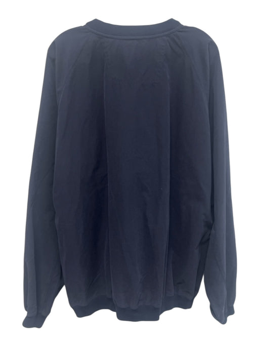Antigua Size XL Navy Blue Polyester Solid Men's Sweatshirt Navy Blue / XL