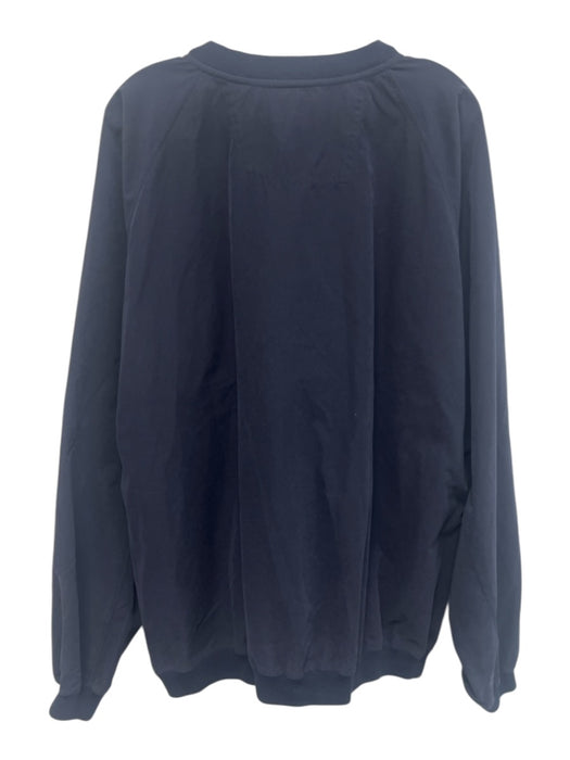 Antigua Size XL Navy Blue Polyester Solid Men's Sweatshirt Navy Blue / XL