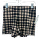 Altuzarra Size XS Black & Grey Lyocell blend Elastic Waist Gingham Shorts Black & Grey / XS