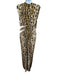 Proenza Schouler Size 4 Brown, Tan & Black Viscose Blend Animal Print Maxi Dress Brown, Tan & Black / 4