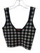 Altuzarra Size S Black & Grey Lyocell blend Gingham Sleeveless Top Black & Grey / S