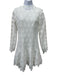 Jonathan Simkhai Size 6 White Polyester Zip Back Long Sleeve Mini Lace Dress White / 6