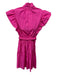 Derek Lam 10 Crosby Size 2 Pink Cotton Mini Sleeveless Zip & Button Back Dress Pink / 2