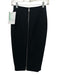 Victoria Beckham Size 4 Black Triacetate Blend Crepe Zip Back Below Knee Skirt Black / 4