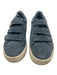 Sandro Shoe Size 38 Slate Blue Leather Suede Velcro Straps Sneakers Slate Blue / 38