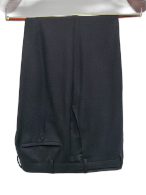 Armani AS IS Black Wool Blend Solid Men's Suit Black / 44