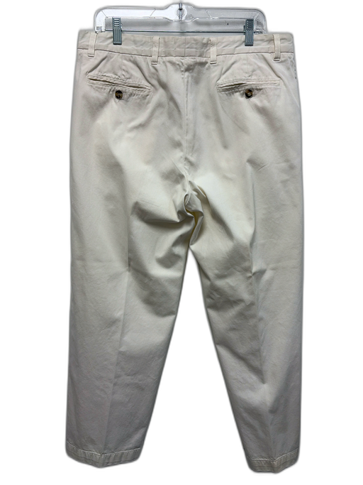 Zegna Sport Size 36 White Cotton Solid Khaki Dress Men's Pants White / 36