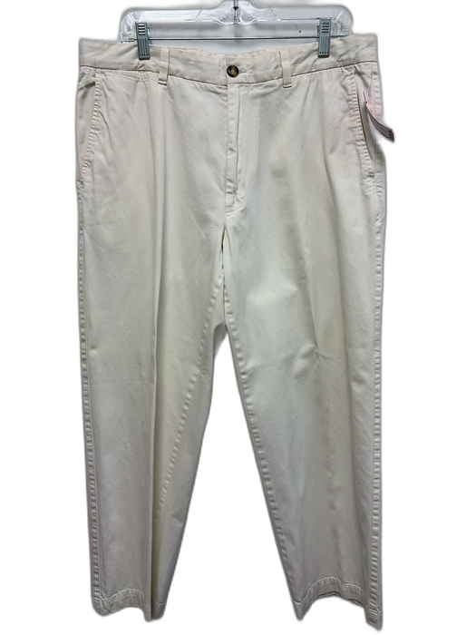 Zegna Sport Size 36 White Cotton Solid Khaki Dress Men's Pants White / 36
