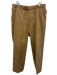 Hiltl Size 36 Dark Tan Cotton Solid Dress Khakis Men's Pants Dark Tan / 36
