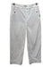 Spanx Size S White Cotton & Rayon Stretch Waist Button Detail Pants White / S