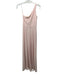 Nouvelle Size 2 Pink Poly Blend Cold Shoulder Side Zip Maxi Solid Gown Pink / 2