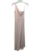 Nouvelle Size 2 Pink Poly Blend Cold Shoulder Side Zip Maxi Solid Gown Pink / 2