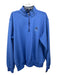 Fairway & Greene Size XL Blue Synthetic Solid Quarter Zip Long Sleeve Shirt XL