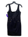 Etcetera Size 10 Black Cotton Sleeveless Goldtone Hardware Back Zip Dress Black / 10