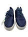 Vince Shoe Size 7.5 Navy Blue & White Satin Rubber Sole Low Top Laces Sneakers Navy Blue & White / 7.5