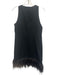 J. Crew Size XS Black Sleeveless darted Back Button Feather Hem Below knee Dress Black / XS