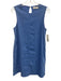 Everlane Size 0 Baby Blue Linen Blend Sleeveless Darted Shift Knee length Dress Baby Blue / 0
