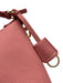 Maison de Sabre Pink Leather Zip Close Gold Hardware Top Handle Bag Pink / Small