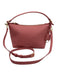 Maison de Sabre Pink Leather Zip Close Gold Hardware Top Handle Bag Pink / Small