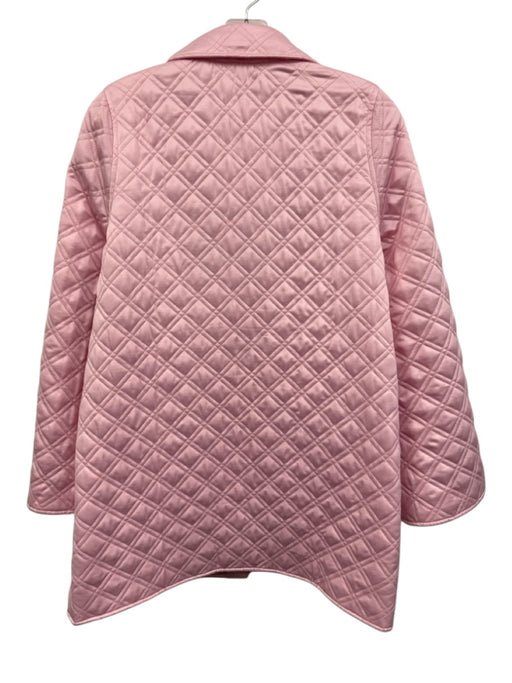 Hill House Size Small Pink Polyester Long Sleeve Quilted Button Front Jacket Pink / Small