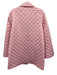 Hill House Size Small Pink Polyester Long Sleeve Quilted Button Front Jacket Pink / Small
